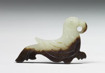 图片[2]-Jade pei pendant in the shape of a bird, Ming to Qing dynasty (1368-1911)-China Archive